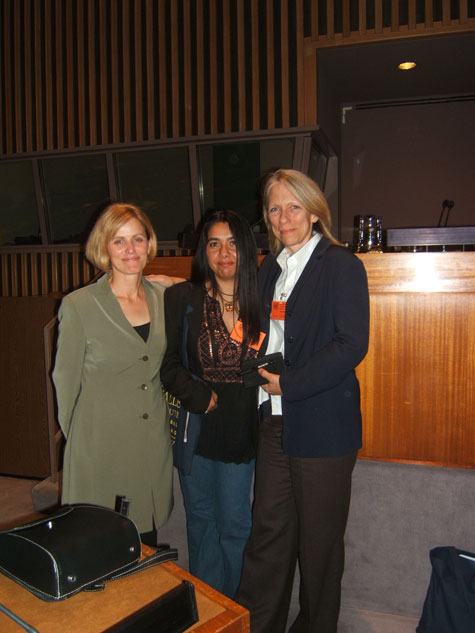 Liza with Cintia Bolia and Anne Telnaes